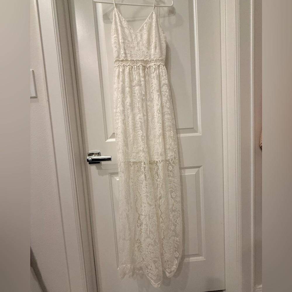 Dainty Hooligan White Lace Dress